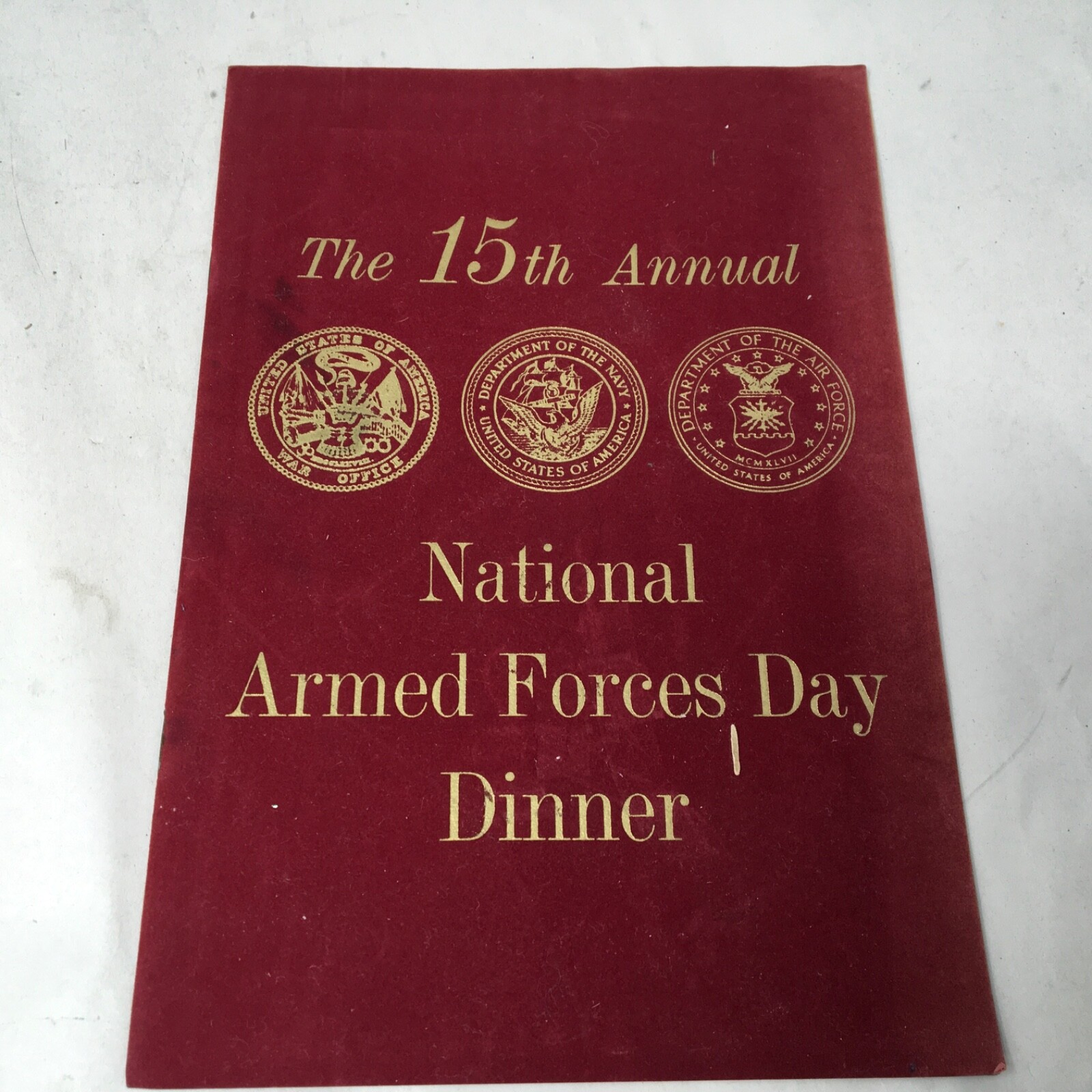 Military Ephemera 1964 15th Annual Armed Forces Day Dinner Program