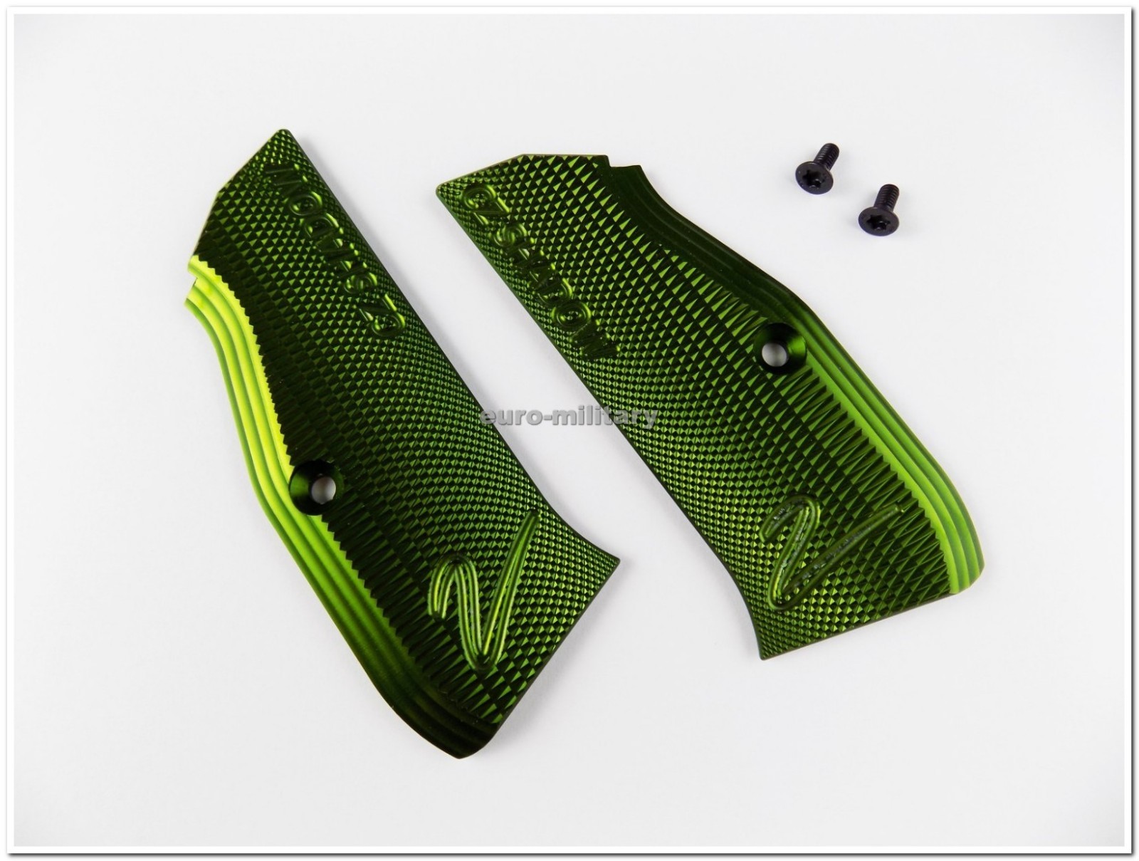 CZUB® Original CZ SHADOW 2 Grips – High Quality Hard Elox – Factory New – Green