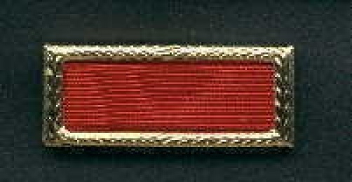 Army Meritorious Unit Citation Award with gold frame The Red one