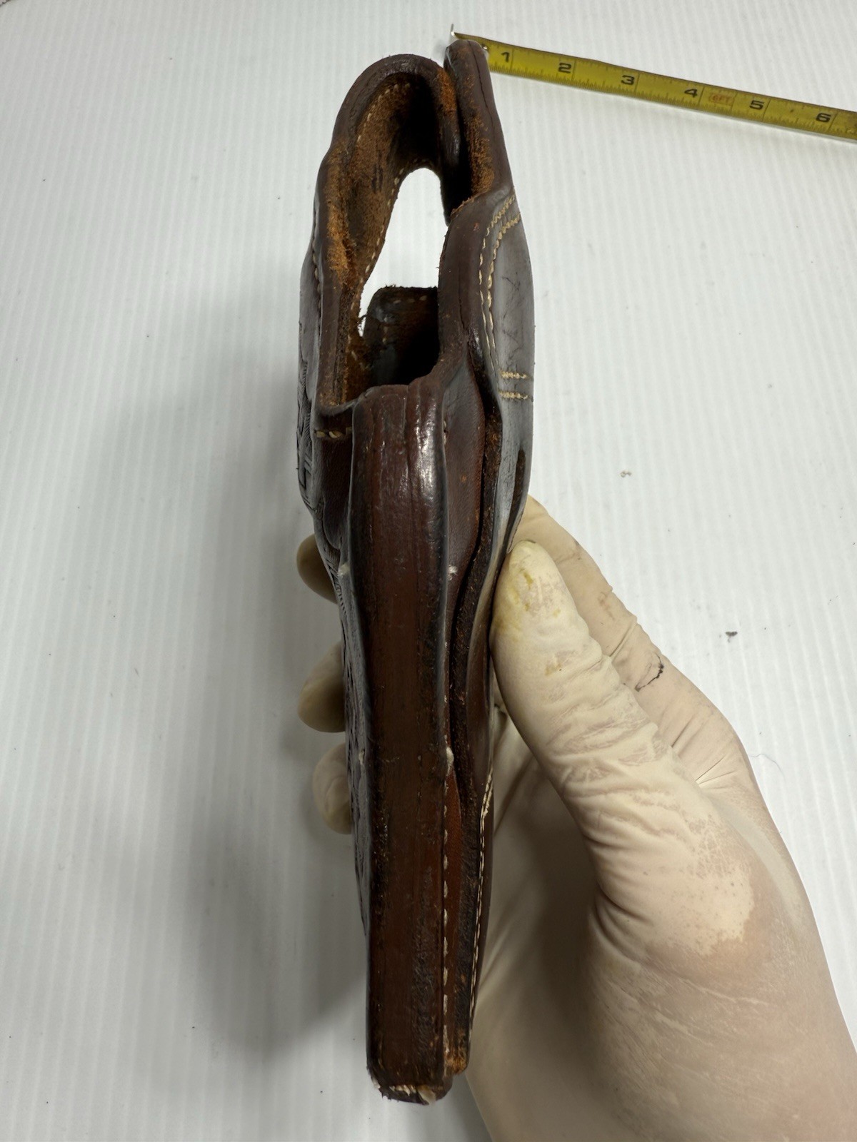 Vintage Bianchi # 5BHL .38 / .357 Smith & Wesson Leather Belt Holster Brown