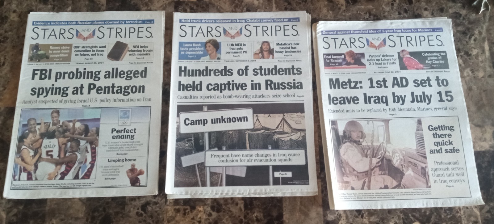 Early 2000’s Iraq War Stars & Stripes / Desert Voice 100+ Editions, HUGE LOT!