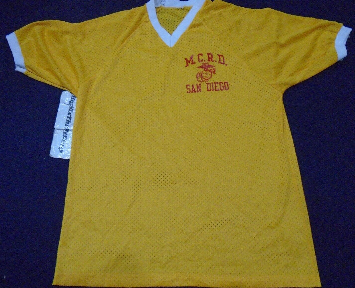 Vintage MCRD Marine Corps Recruit Depot San Diego, Ca Mesh Shirt unknown Size