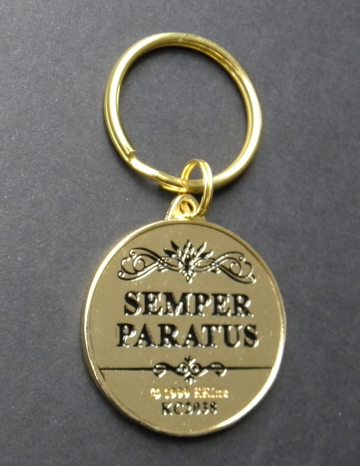 US COAST GUARD USCG METAL ENAMEL KEYRING KEY RING CHAIN KEYCHAIN 1.5 INCHES