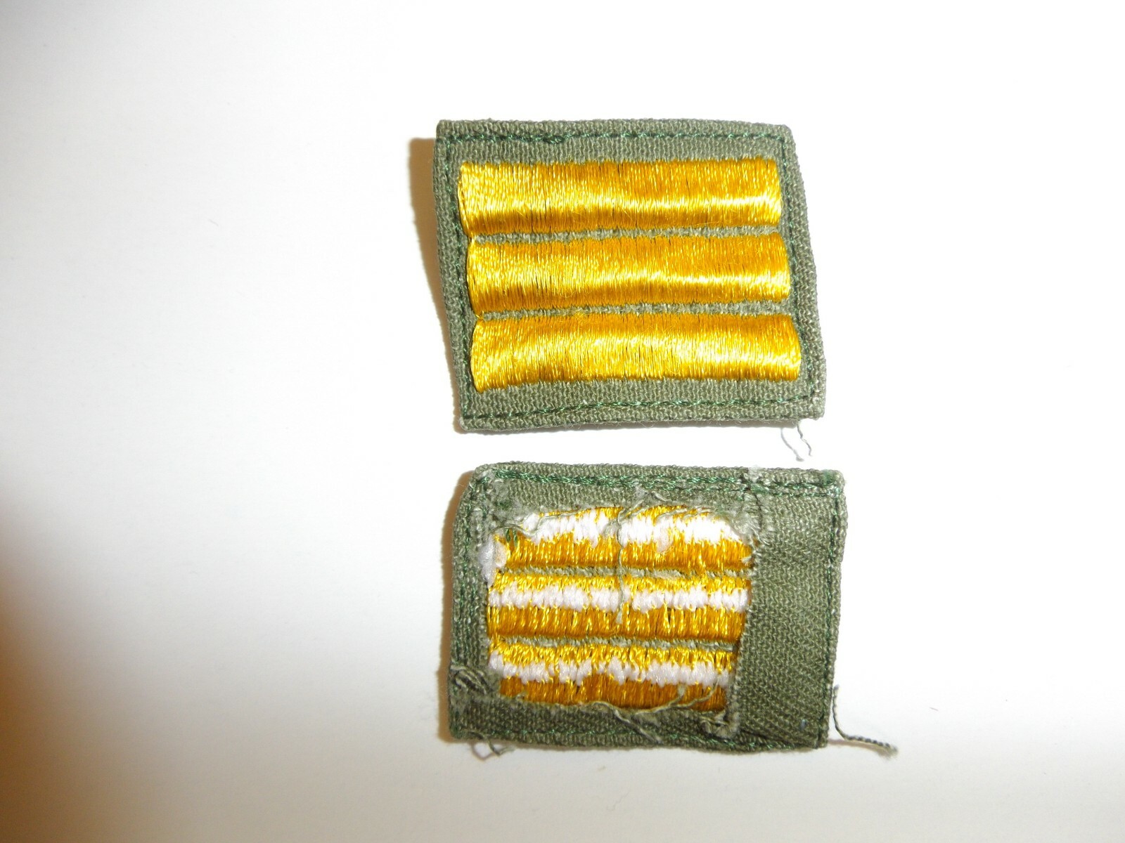 e2993s Vietnam ROK Republic of Korea Army Rank Chevron Sergeant ir16t