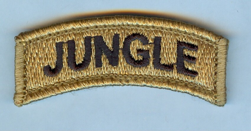 U.S. ARMY “JUNGLE” SHOULDER TAB …. MULTICAM / OCP SUBDUED VARIATION