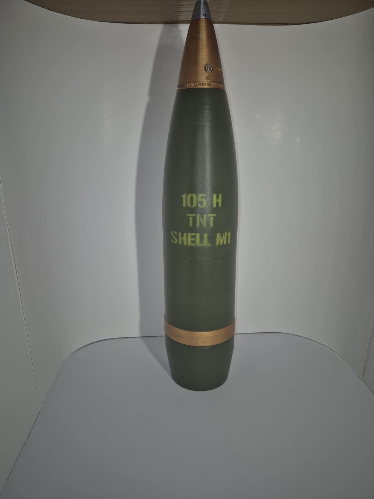 105MM M1 Artillery Shell TNT – Full Size Replica, Fake 3d Printed 105 H