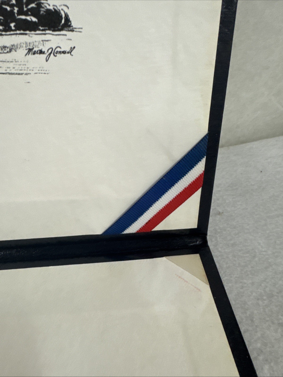 Vintage Defense Information School Certificate Holder