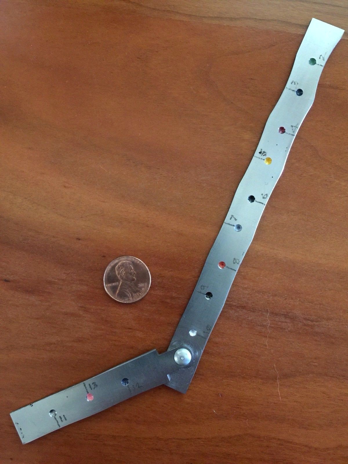 Military Special Use Steel Ruler Unknown Origins/Markings CV-A Prop Navy Aero