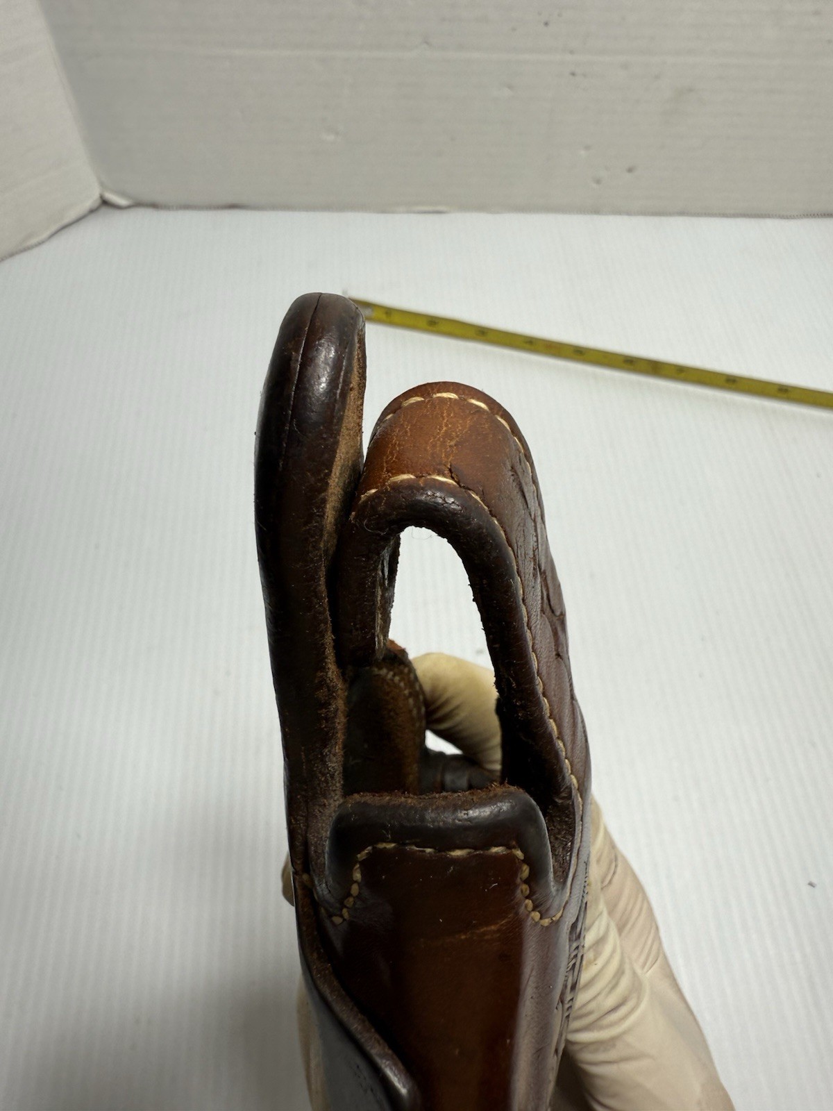 Vintage Bianchi # 5BHL .38 / .357 Smith & Wesson Leather Belt Holster Brown