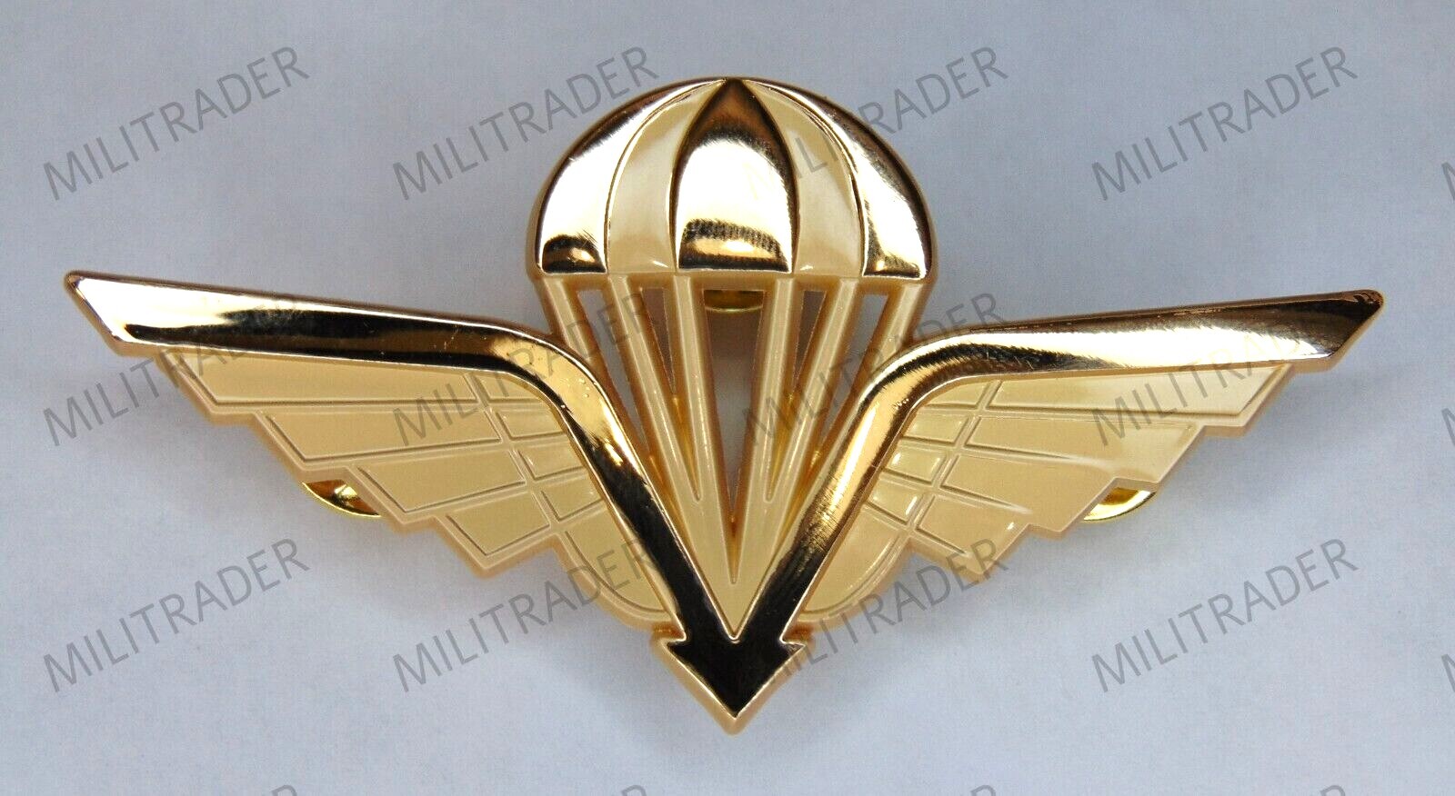 Norway Norwegian Parachute Wing Fallskjermving Old Style Badge (Gold)