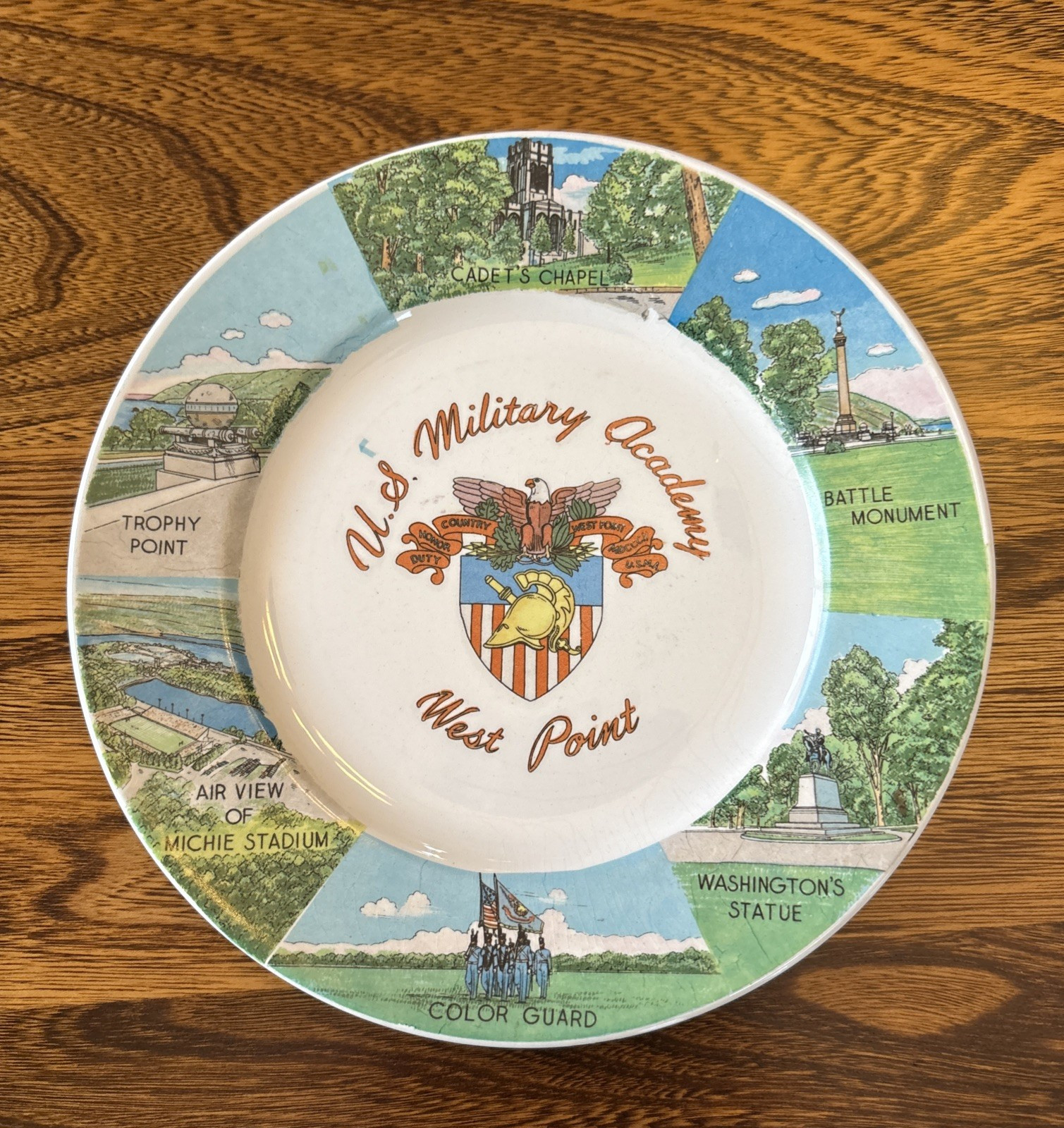 U.S. Military Academy West Point Plate China 7.25″ Collectible