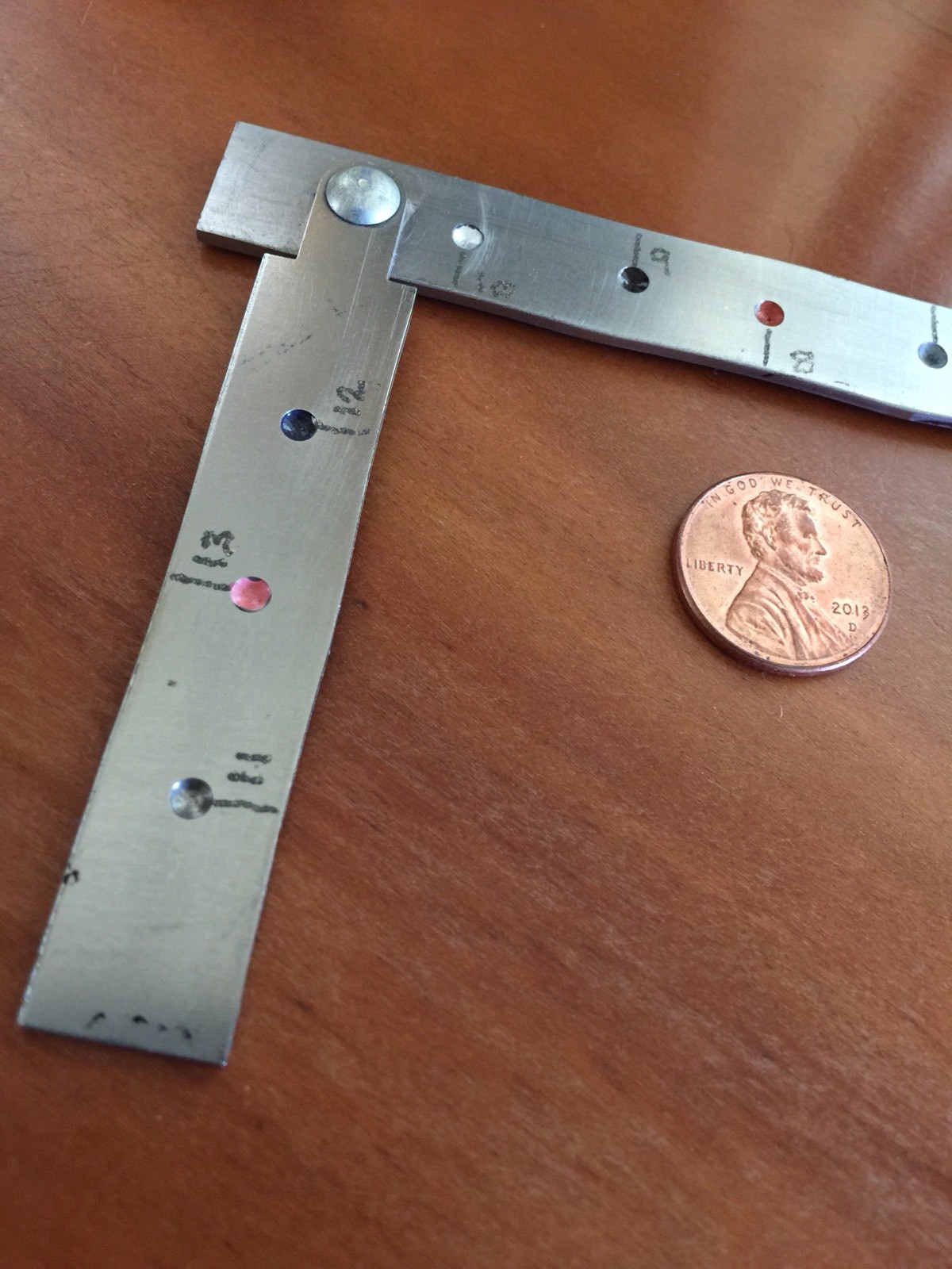 Military Special Use Steel Ruler Unknown Origins/Markings CV-A Prop Navy Aero