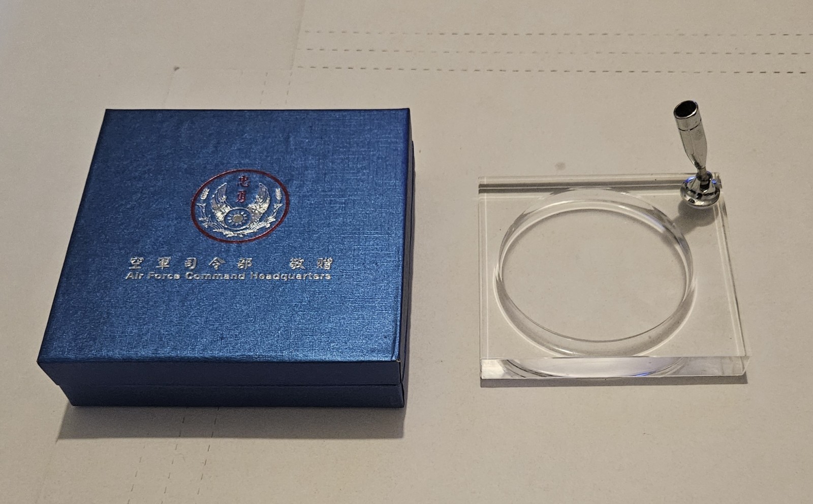 Republic of China (Taiwan) Air Force Command Headquarters. Pen Holder Gift Set