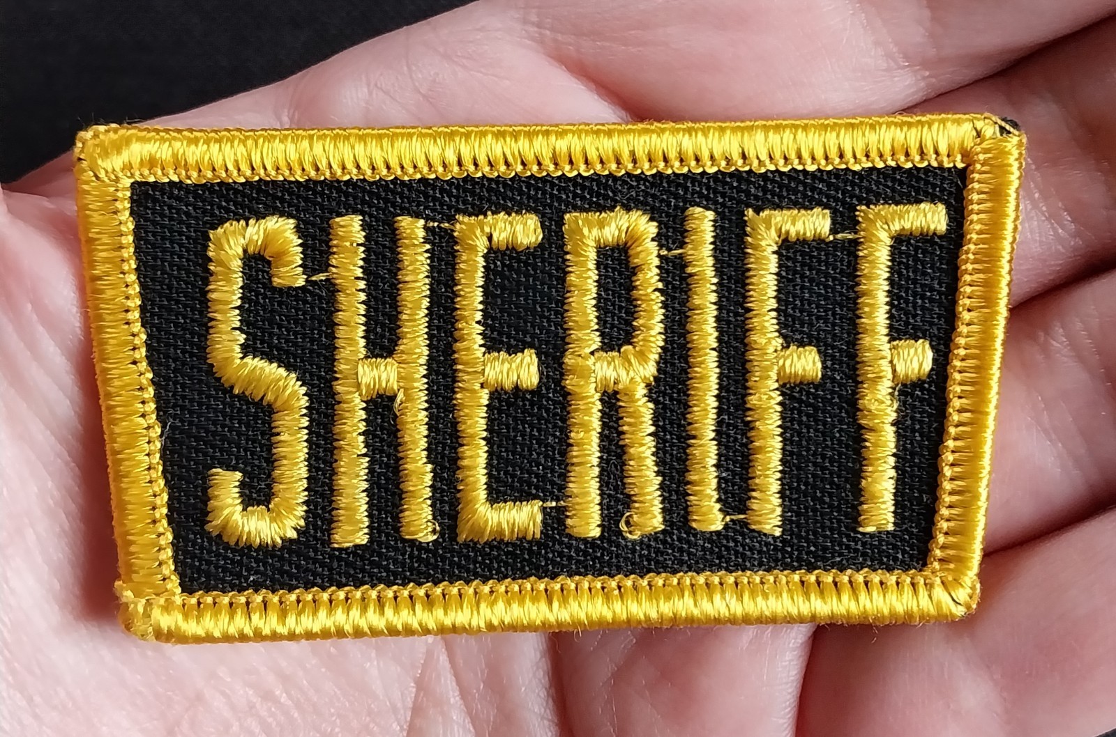 Generic ~ SHERIFF ~ Embroidered Sew On Hat Jacket Vest Collectors Vintage Patch