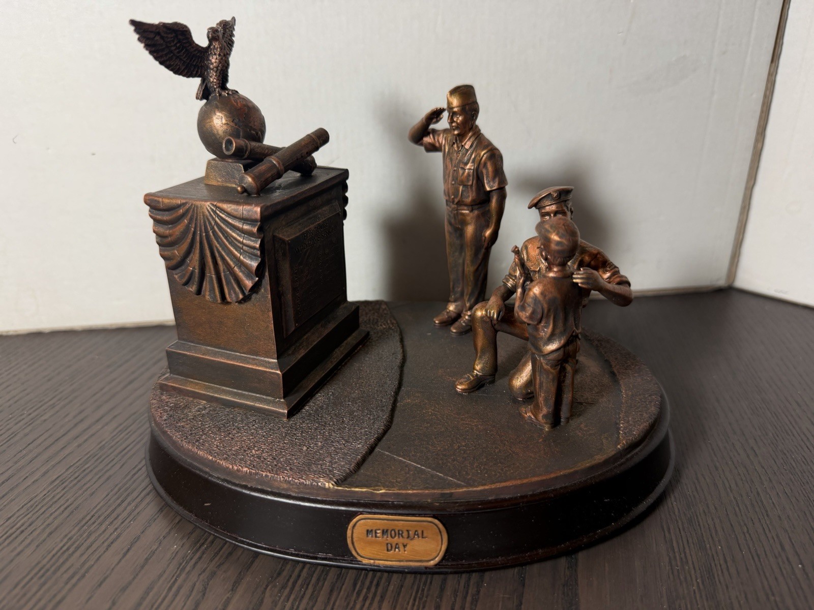 HASBRO GI JOE STATUE BRONZED MEMORIAL DAY MILITARY LIMITED EDITION NUMBERED BNIB