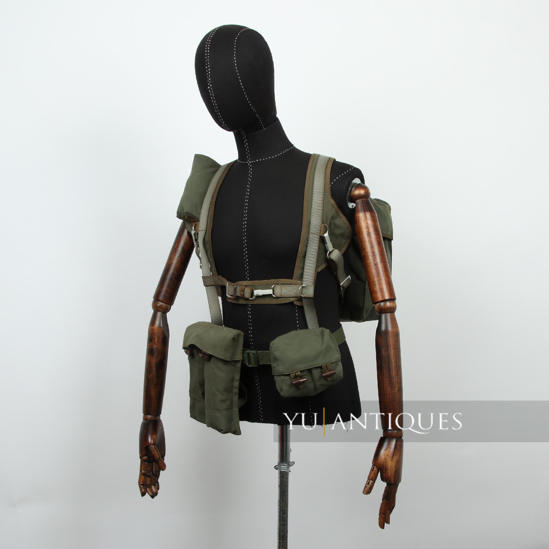 Vintage Genuine Yugoslavia Serbia Paratrooper 63rd Brigade Parachute Backpack