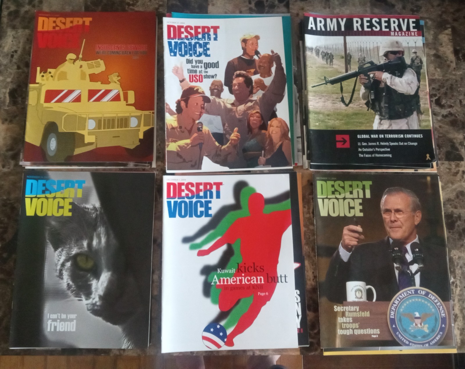 Early 2000’s Iraq War Stars & Stripes / Desert Voice 100+ Editions, HUGE LOT!