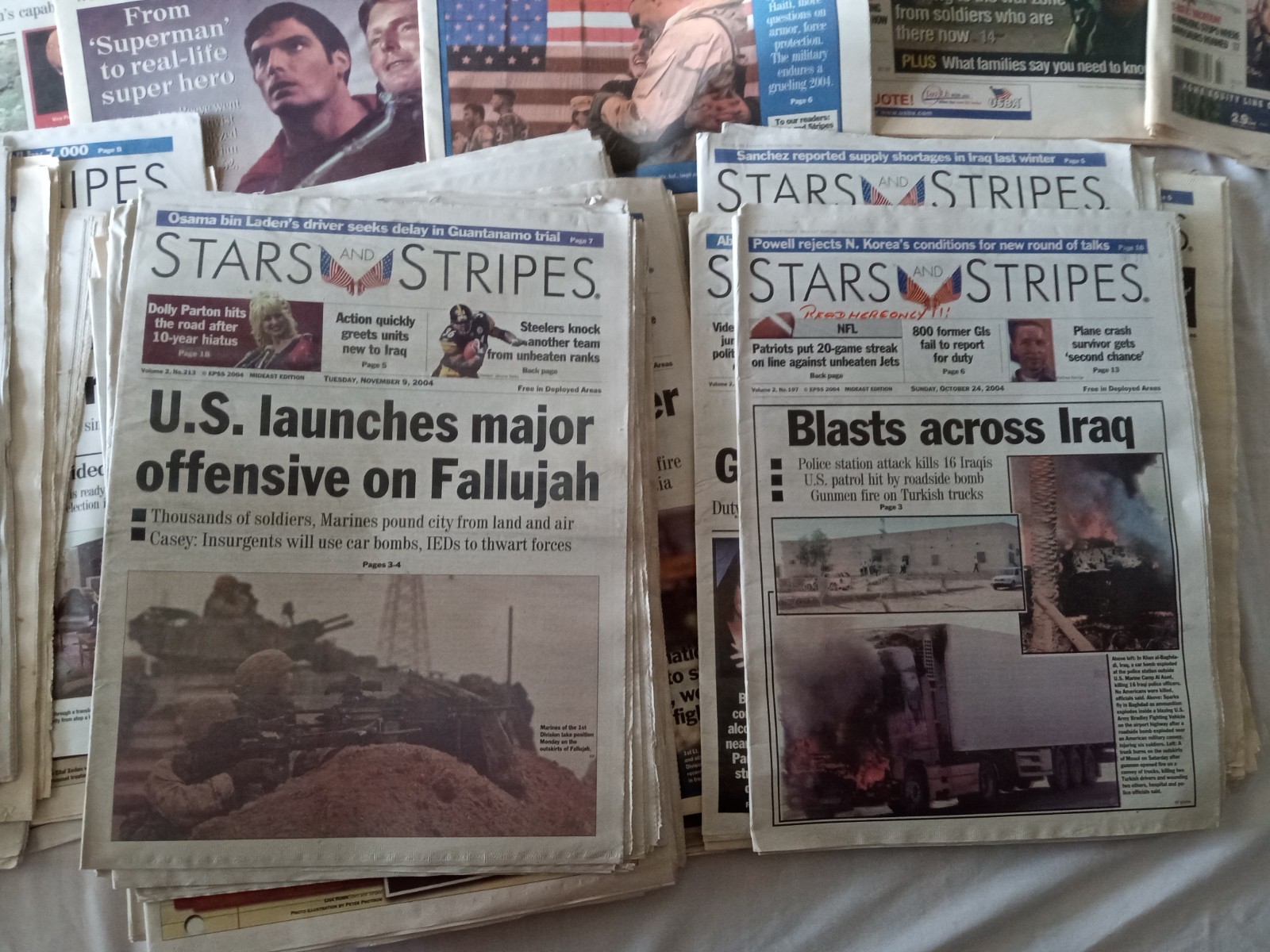 Early 2000’s Iraq War Stars & Stripes / Desert Voice 100+ Editions, HUGE LOT!