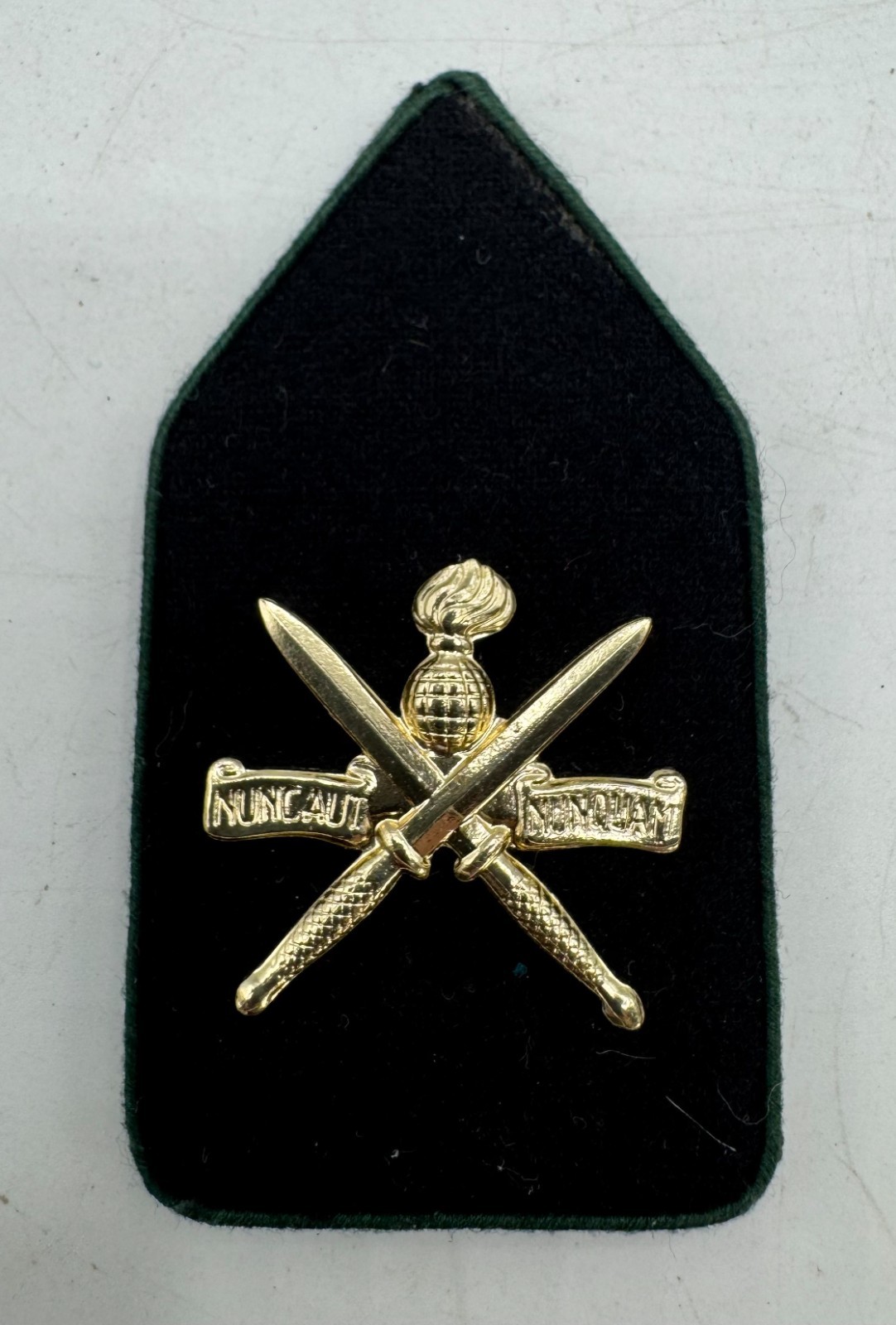 Vintage Dutch Army Commando Troops Collar Tab Patch Insignia Netherlands Device