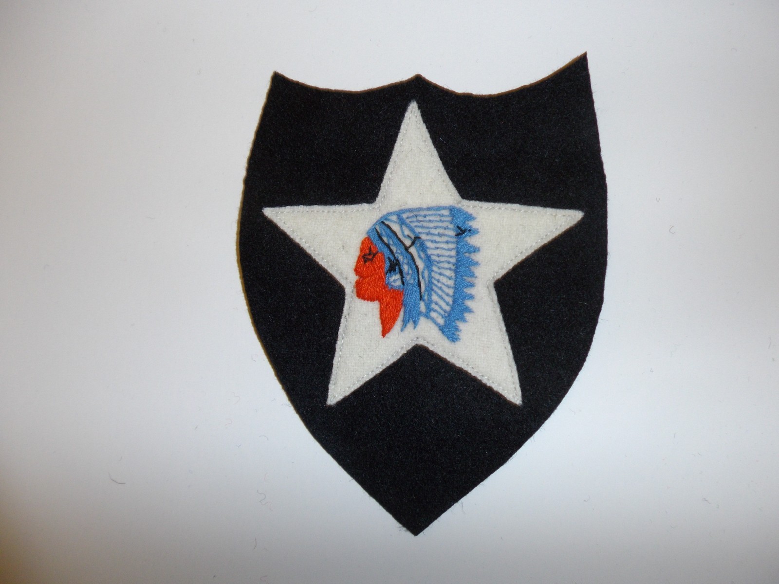 e1244 WW1 US Army 2nd to None Infantry Division Shoulder Patch IR30G