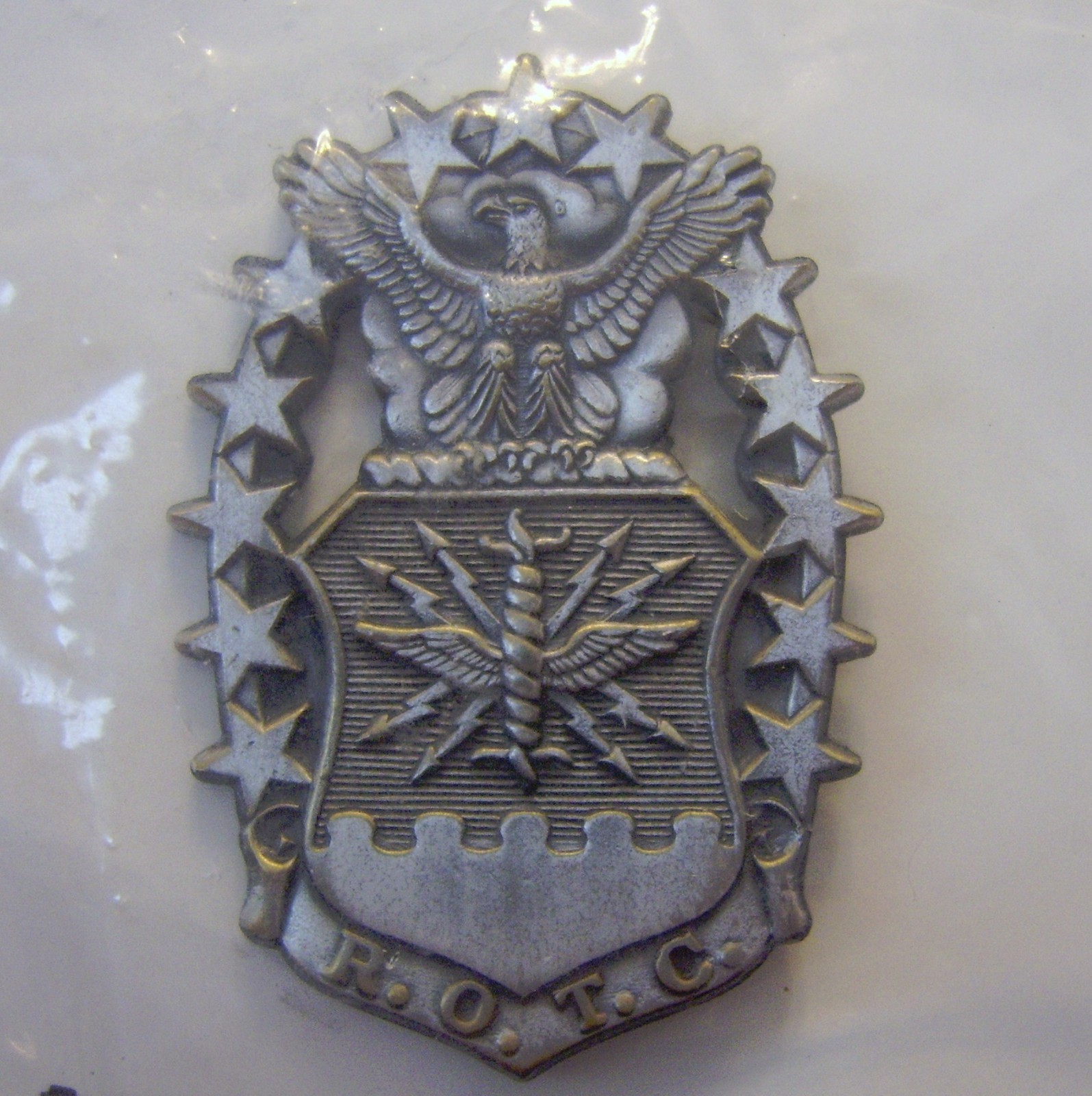 AIR FORCE ROTC ADVANCED COURSE GARRISON CAP INSIGNIA NIP DATED 1997