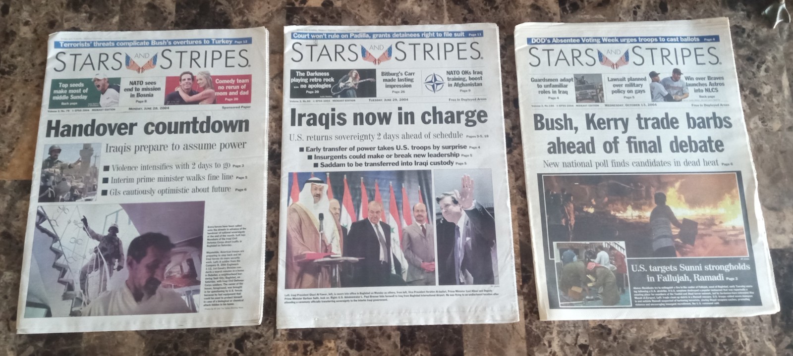 Early 2000’s Iraq War Stars & Stripes / Desert Voice 100+ Editions, HUGE LOT!