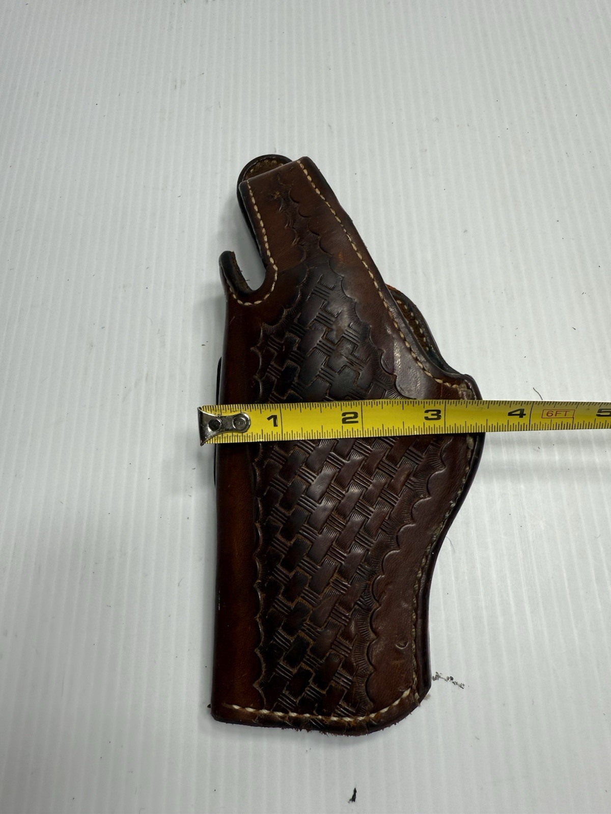 Vintage Bianchi # 5BHL .38 / .357 Smith & Wesson Leather Belt Holster Brown