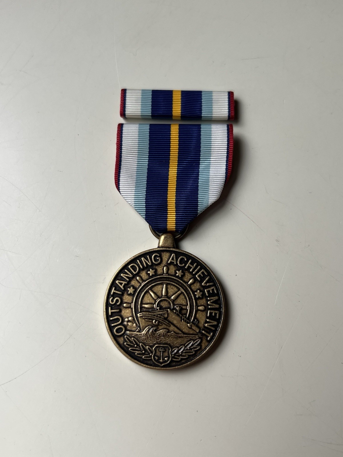 United States Merchant Marine Outstanding Achievement Medal W/ Ribbon Bar