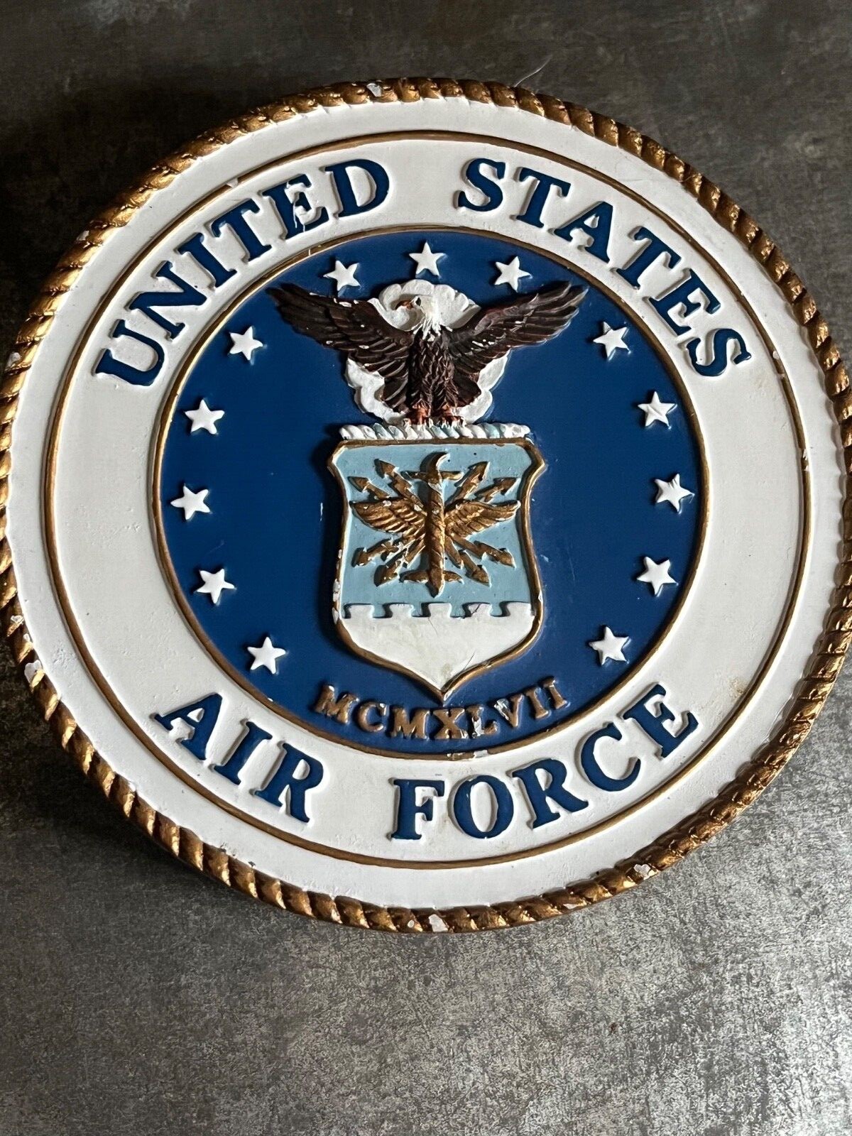 U.S. Air Force Medallion by Life Symbols. Hand Painted. 2007.