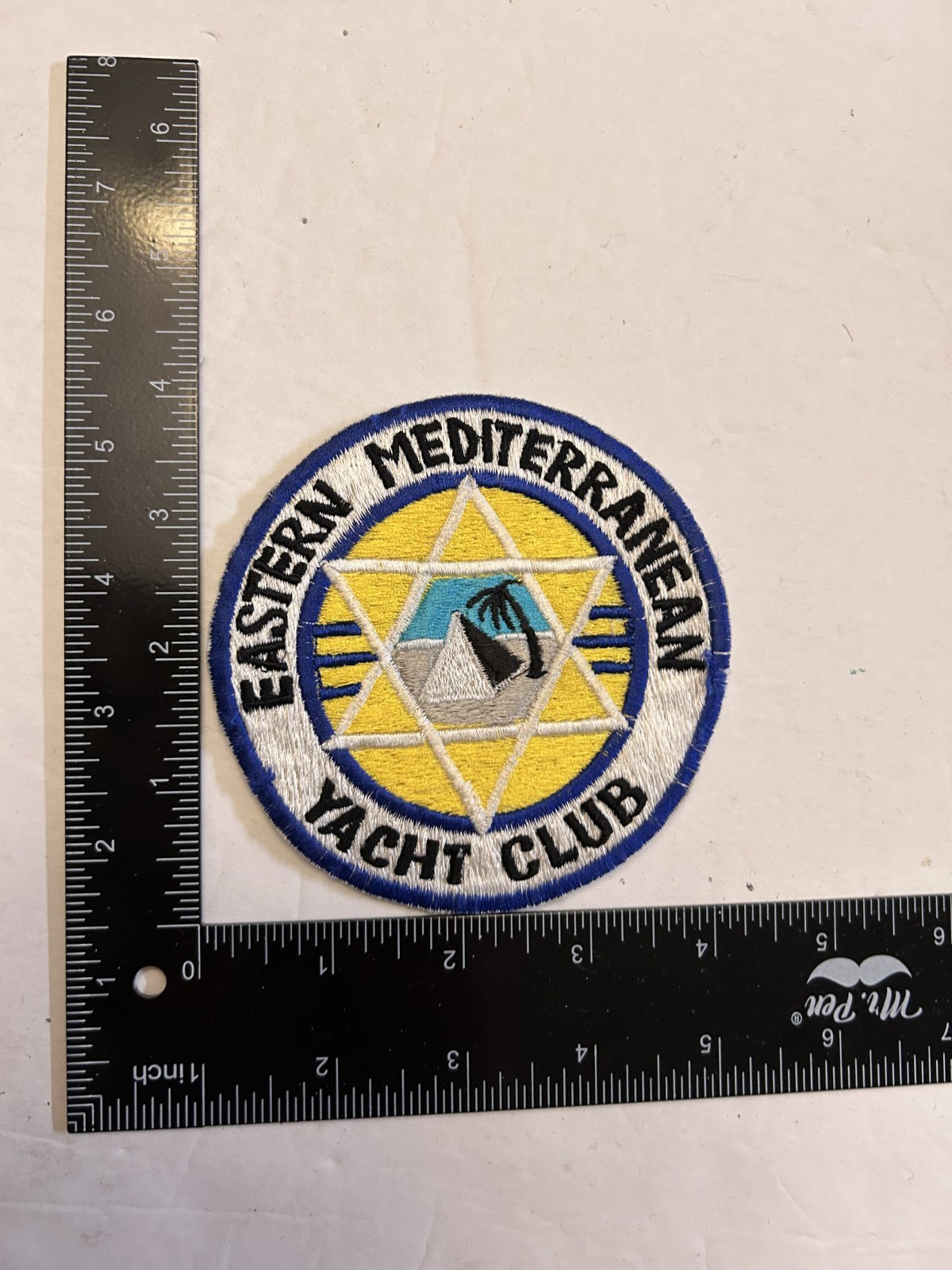 MH3320 Original US Navy 1990s Unit Patch Eastern Mediterranean Yacht Club IR47A