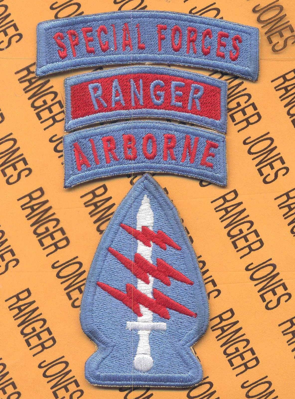 20th Special Forces Group Airborne Ranger SFGA TOP patch set