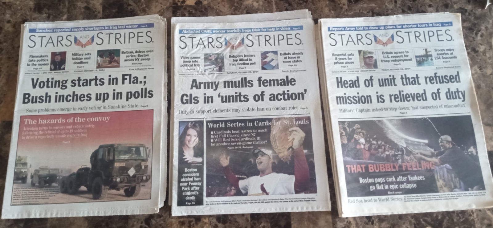 Early 2000’s Iraq War Stars & Stripes / Desert Voice 100+ Editions, HUGE LOT!