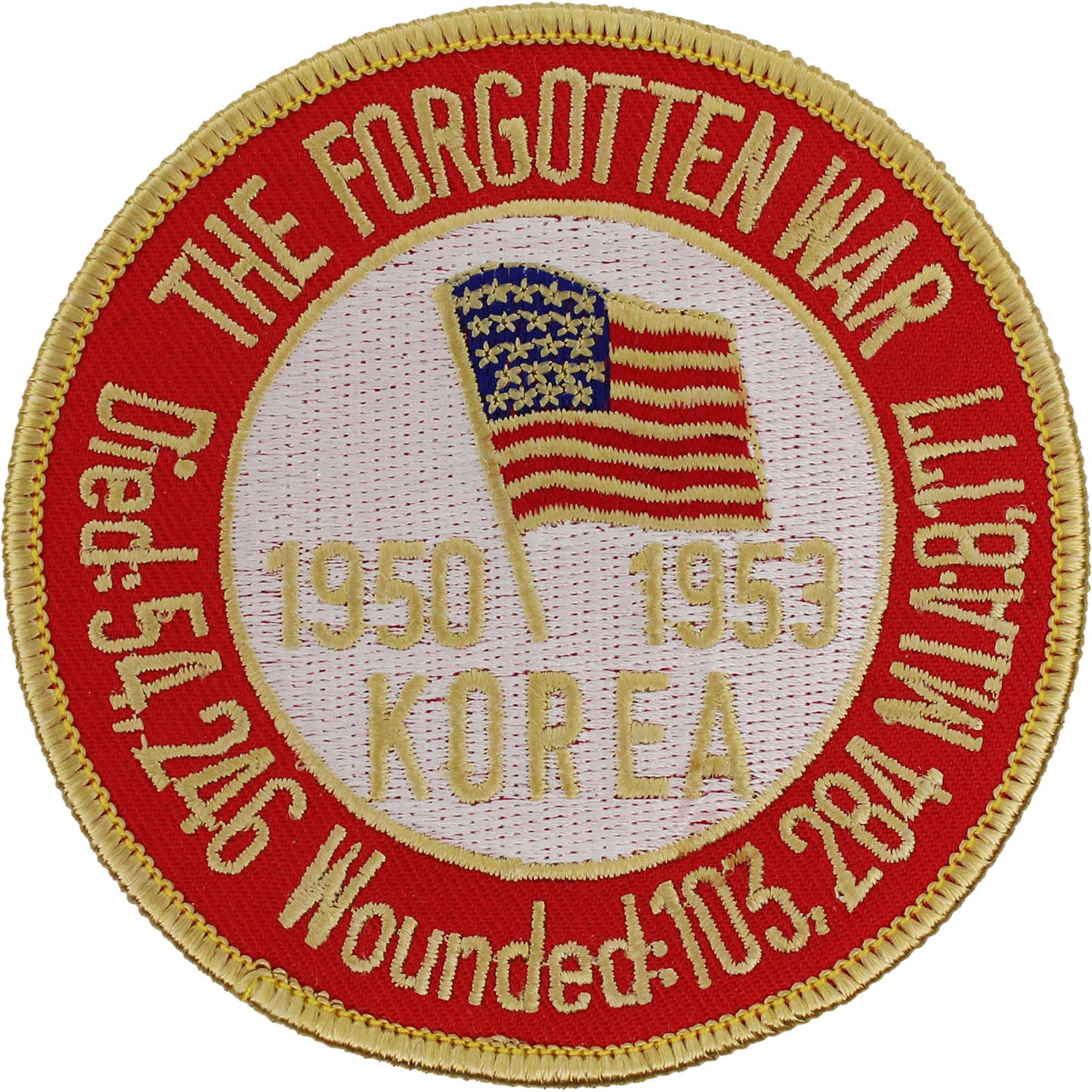 Korea The Forgotten War Patch (3 1/2″ W x 3 1/2″ H) (Sew-On) P603