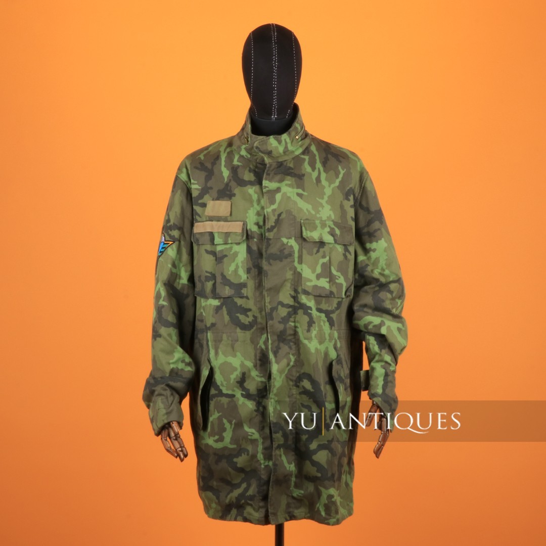 Original Czech Army Military Airborne Units Combat CZ 95 Camo Field Jacket Parka