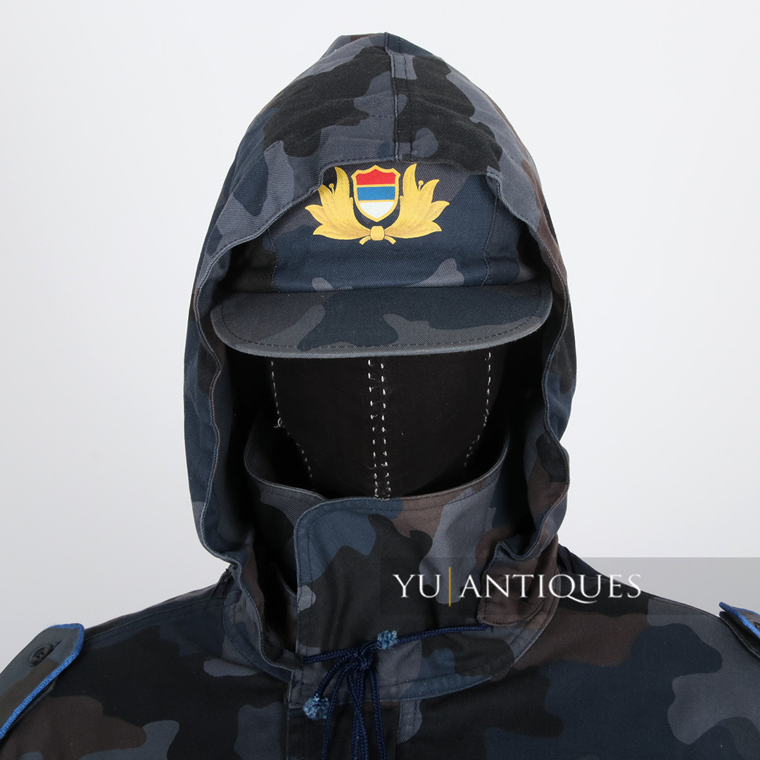 Yugoslavia Serbia PJP Special Police Unit Blue Amoeba Camo Pattern Duty Uniform