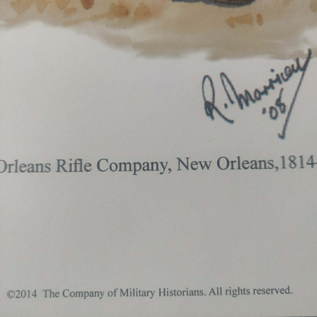 Plate 932 Military Uniforms in America Beale’s Orleans Rifle Company New Orleans
