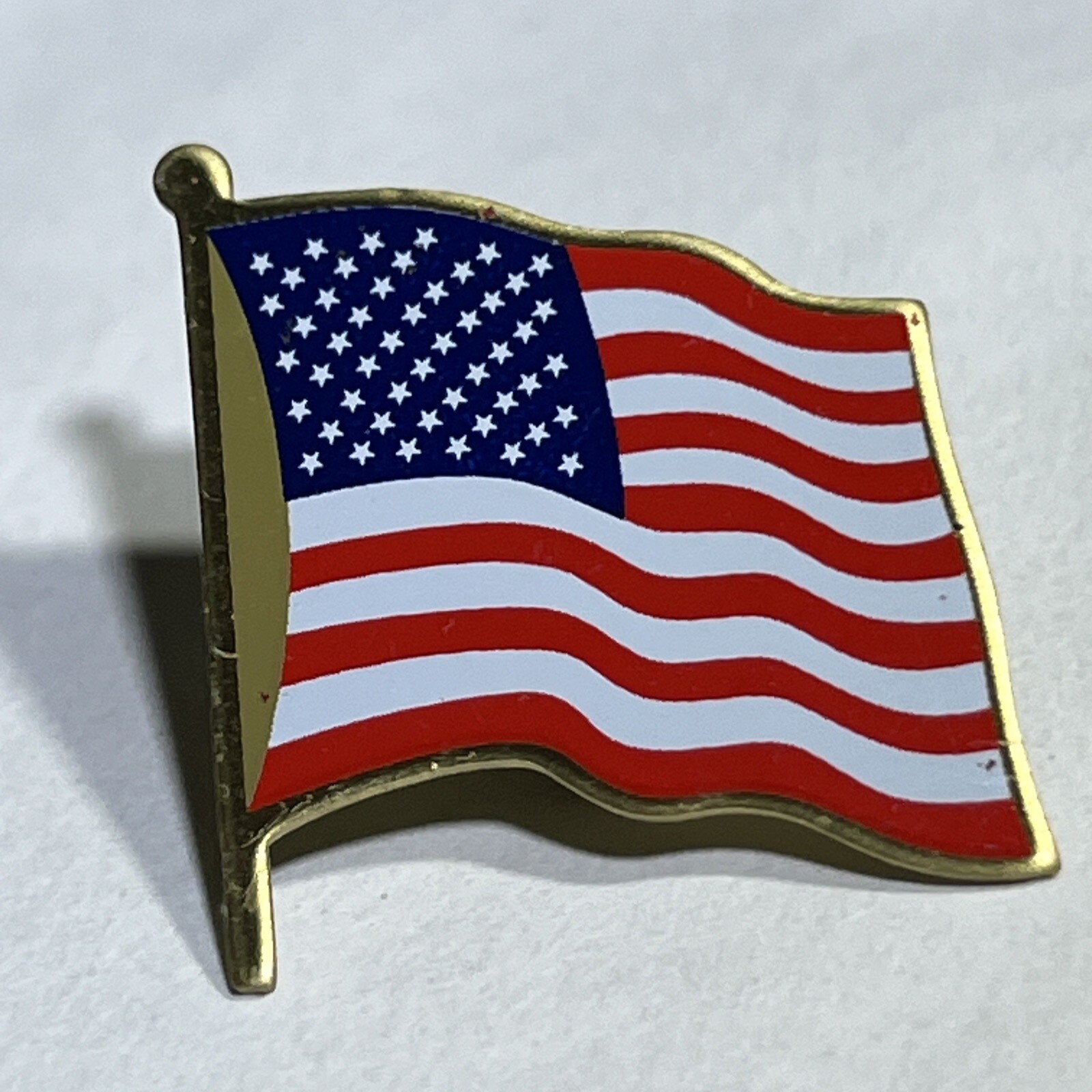 American Flag United States USA Patriotic America Enamel Lapel Hat Pin Pinback