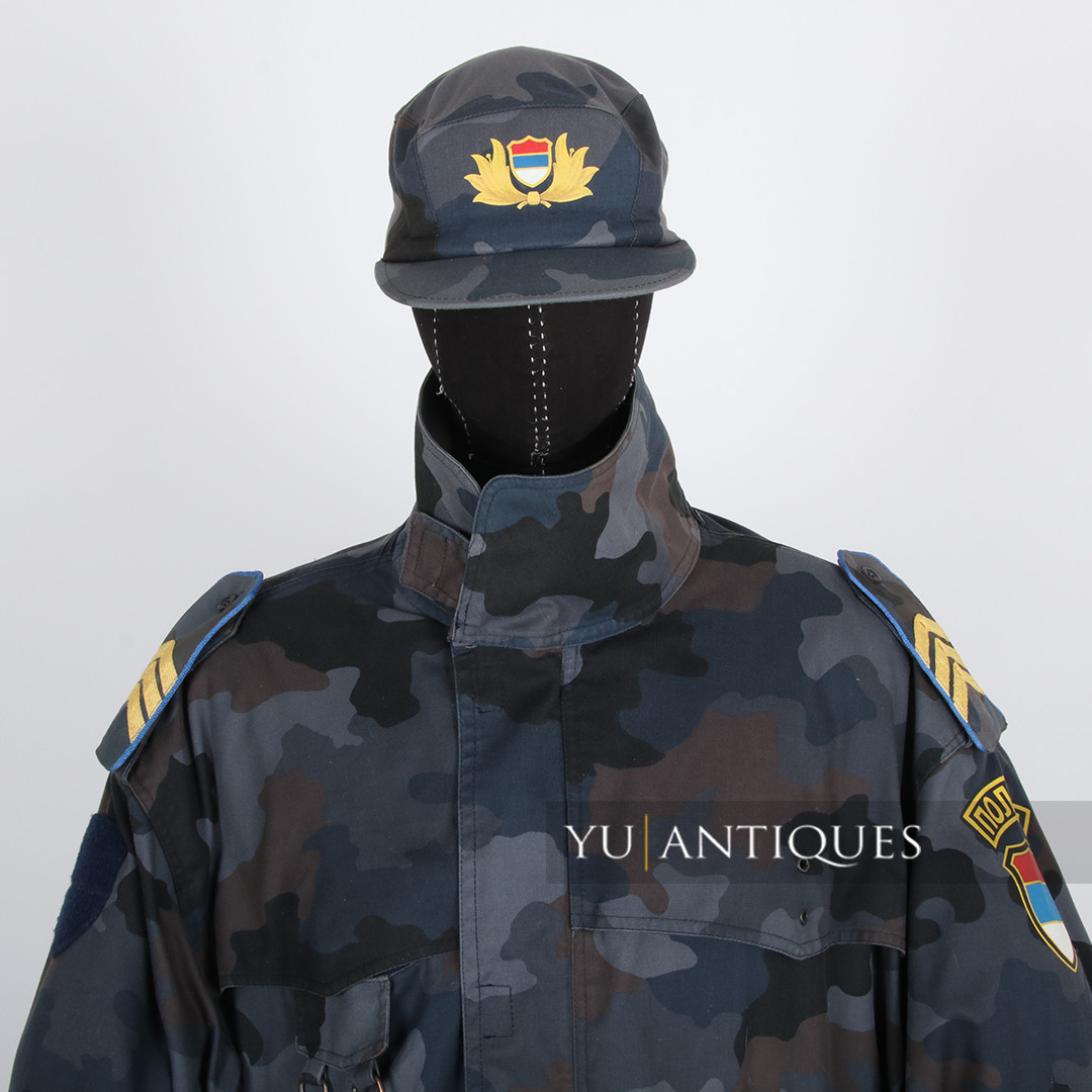 Yugoslavia Serbia PJP Special Police Unit Blue Amoeba Camo Pattern Duty Uniform