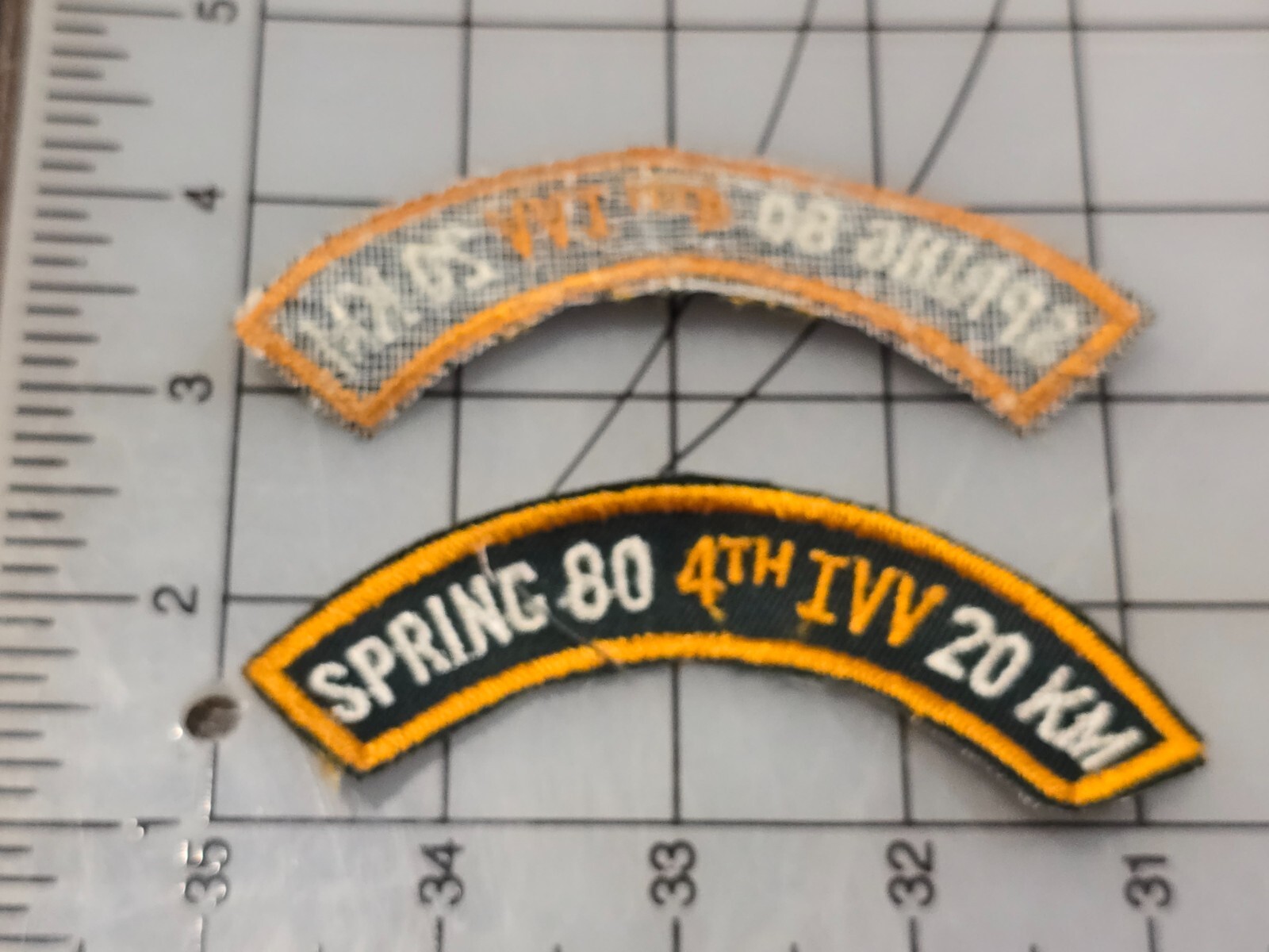 Original Patch Spring 80 4th IVV 20km Tab Cut Edge 3049