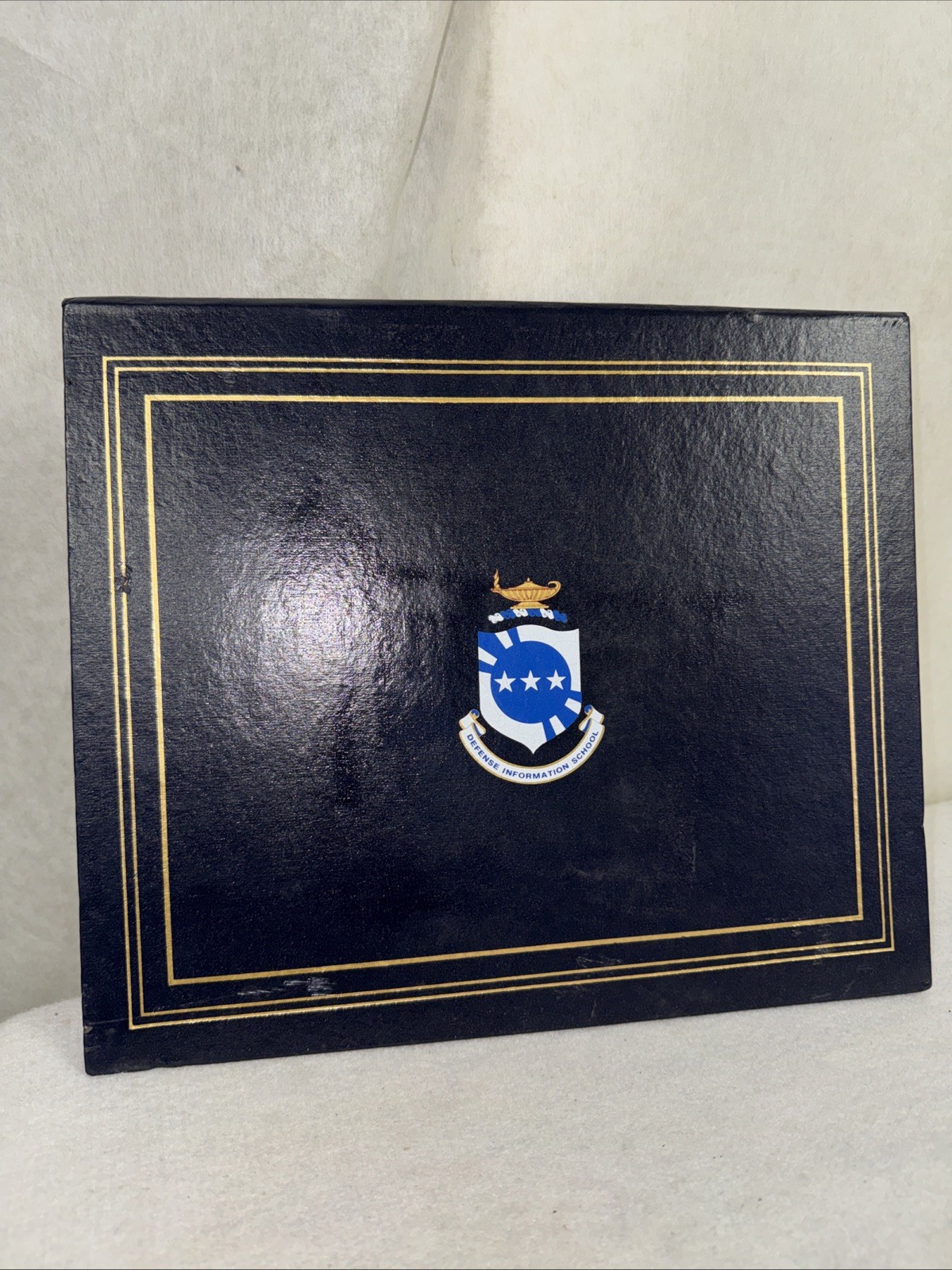 Vintage Defense Information School Certificate Holder