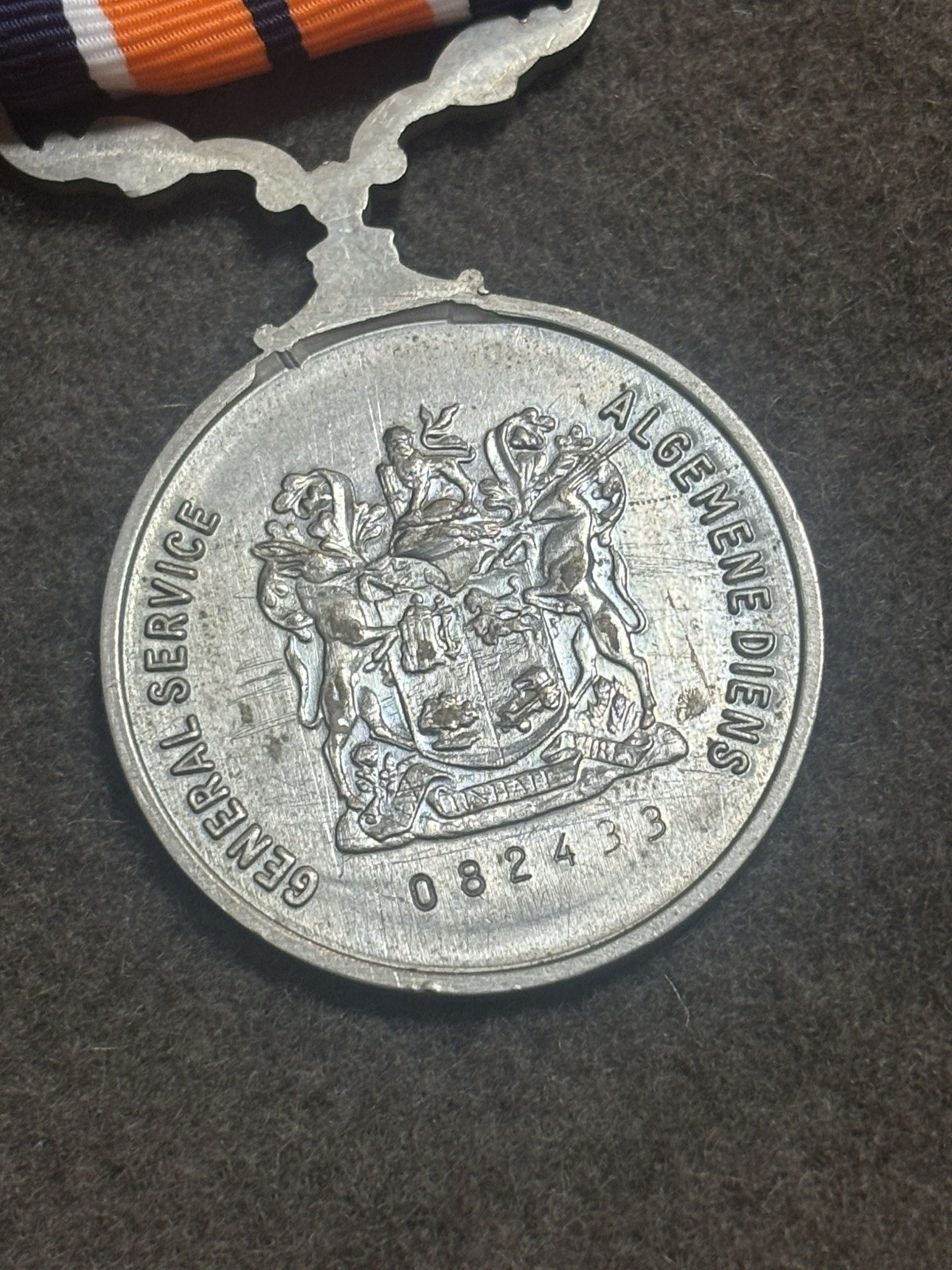 South African Defence Force SADF General Service Medal, Bush War Era, Numbered