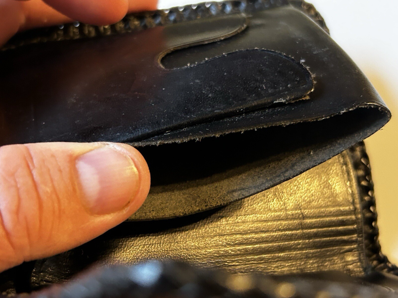 Handmade Pilot Military Airplane Leather military Trench Art Wallet Vintage