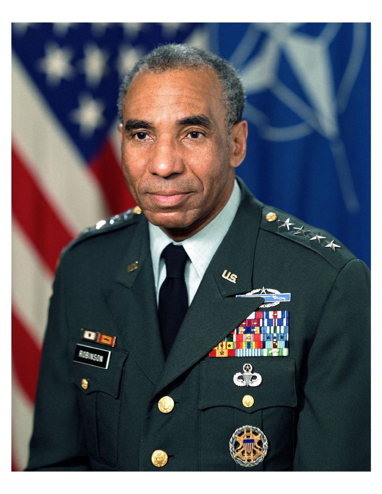 1984 United States Army General Roscoe Robinson, Jr. 8×10 Photo On 8.5″ x 11″