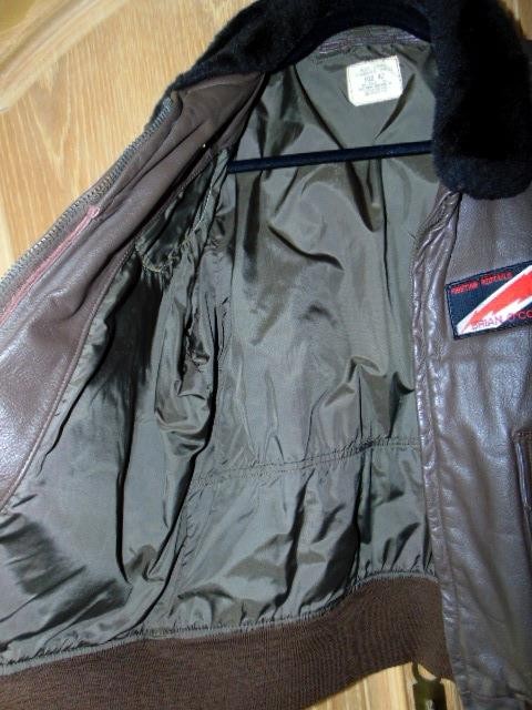 1970s US Navy Type G1 INTERMEDIATE FLYER’S BOMBER JACKET, Size 42, Ralph Edwards