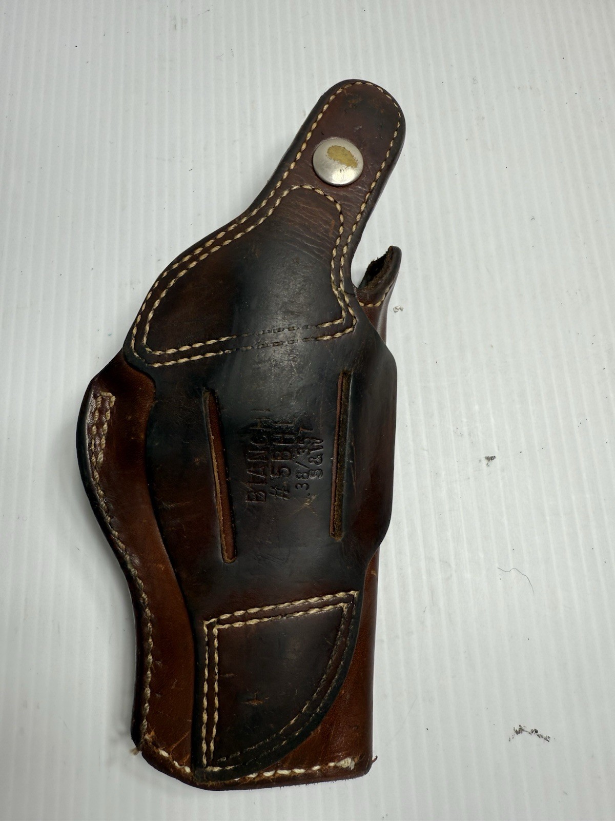 Vintage Bianchi # 5BHL .38 / .357 Smith & Wesson Leather Belt Holster Brown
