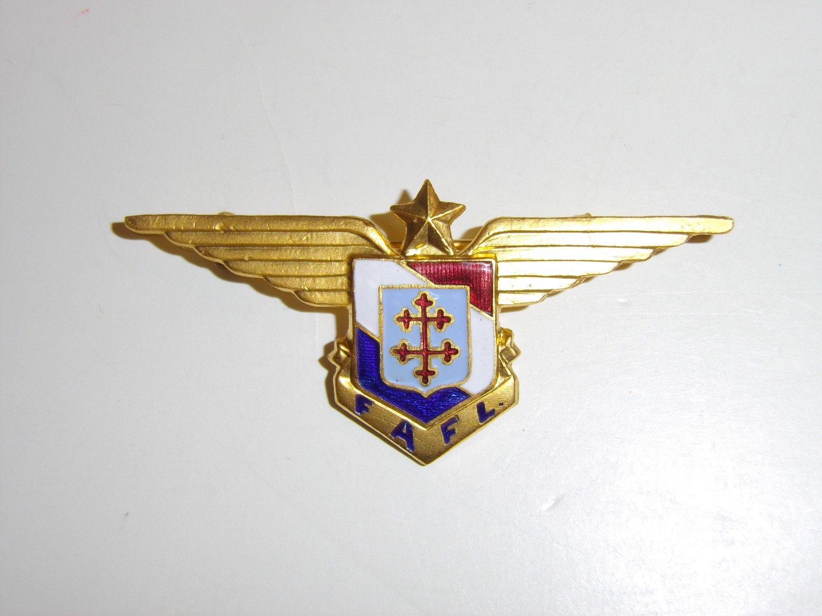 b2389 WW 2 Free French Breast badge FAFL each numbered IR3A116