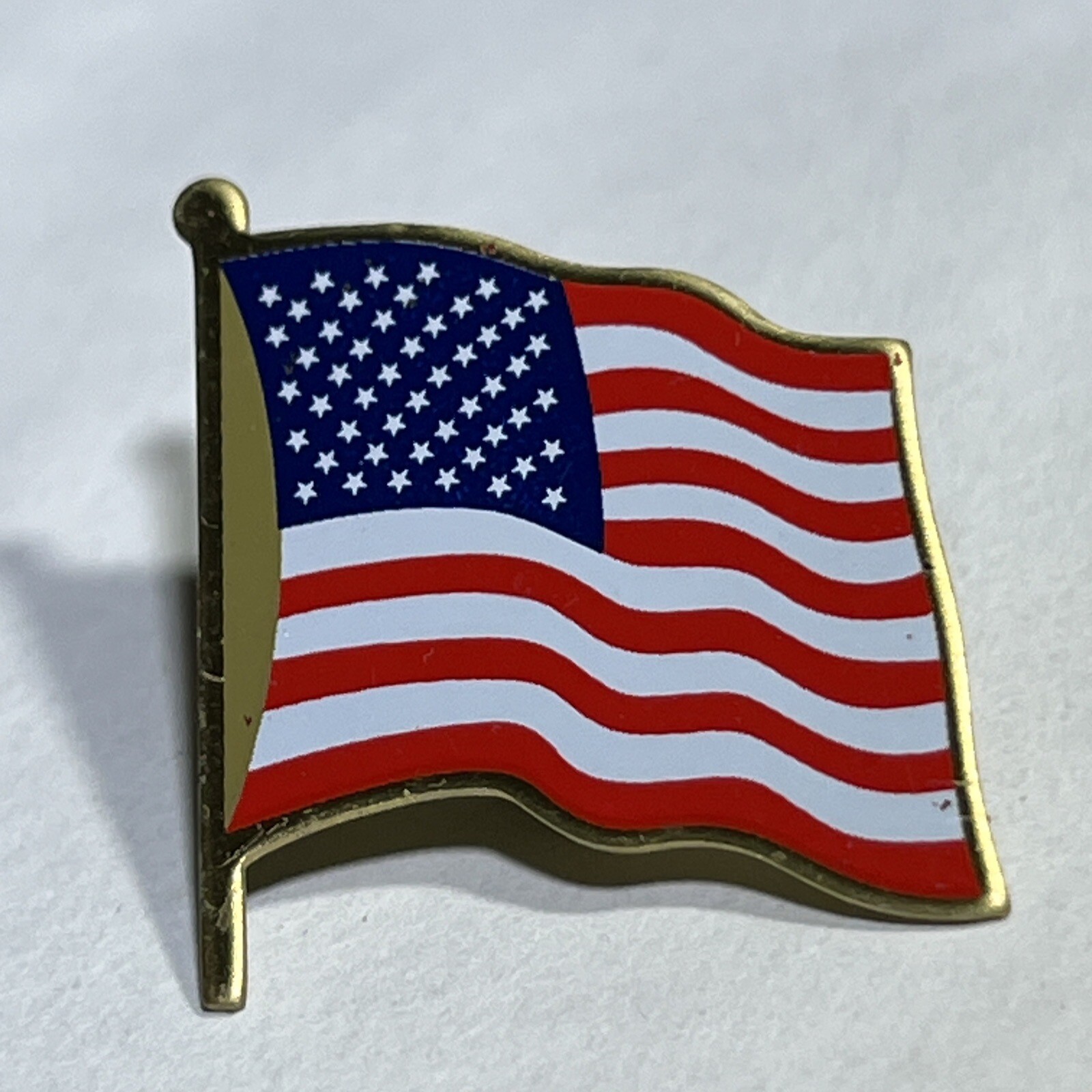 American Flag United States USA Patriotic America Enamel Lapel Hat Pin Pinback