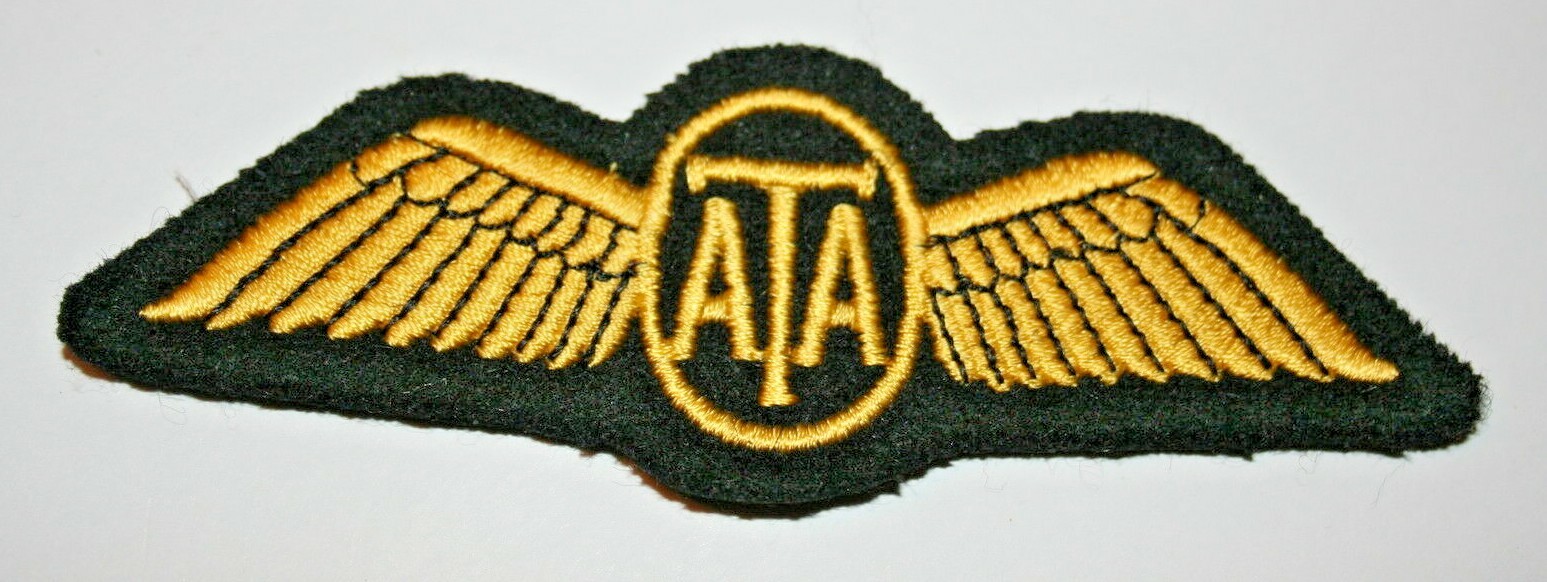 AIR TRANSPORT AUXILIARY RAF A.T.A. CLOTH PILOT’S WING COTTON ATA