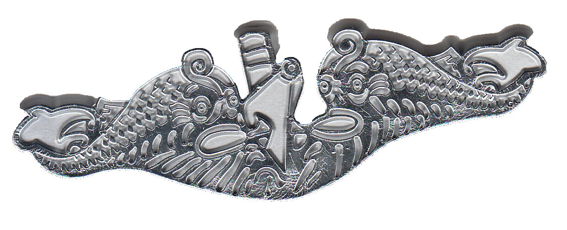 US NAVY SUBMARINE ENLISTED PLASTIC CAR MAGNET
