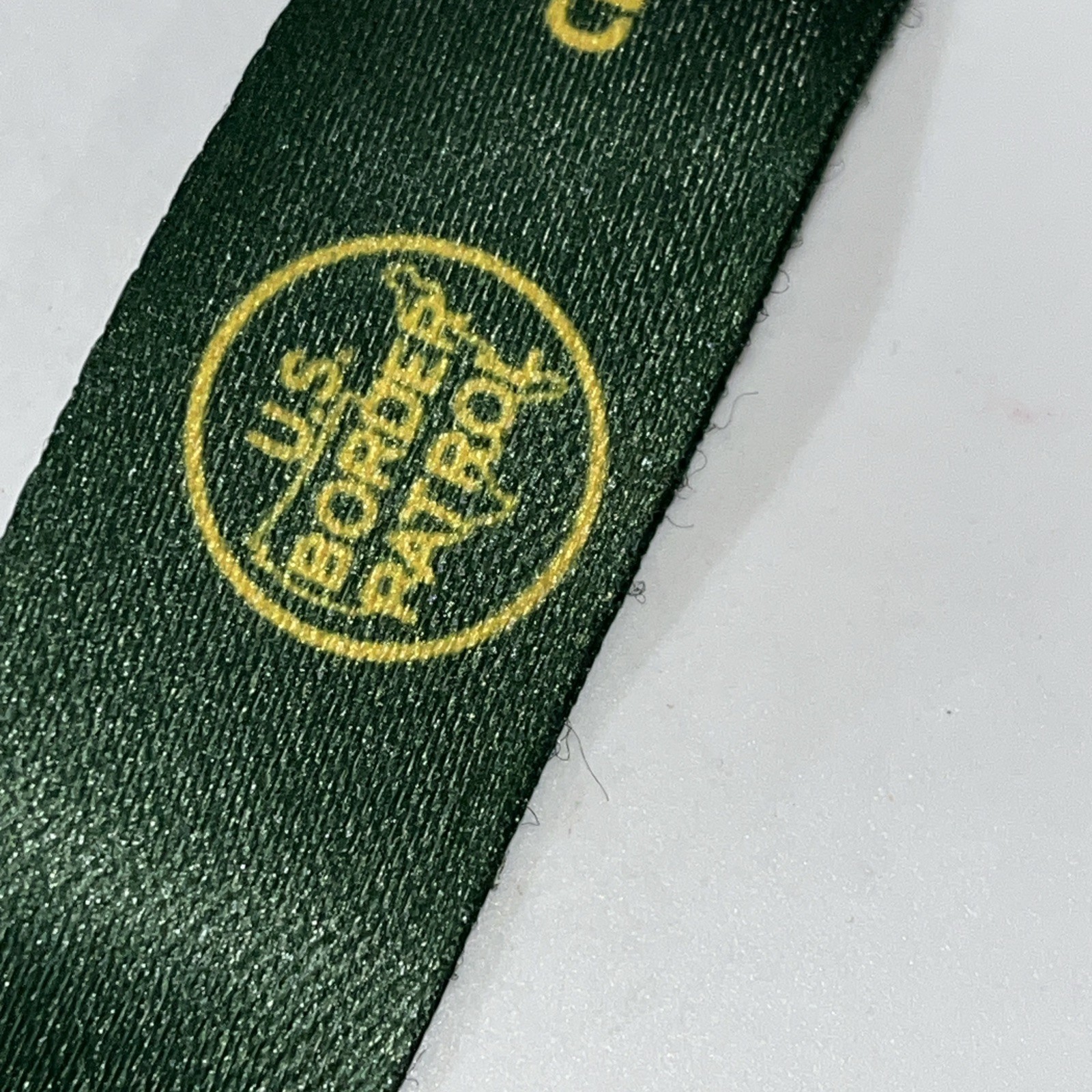 U.S. Border Patrol Key Chain , Clip End, Material Loop For Wrist-New-America